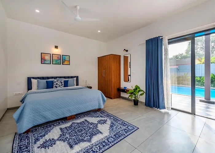 Saffronstays Mayfair Gardens - 4Br Pet-Friendly Pool Villa With Patio, Den, Board Games & Modern Interiors Near Jetty Alibag